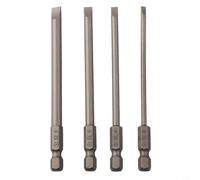 Juego 4 Brocas Atornillar 1/4 Hex para Taladro Eléctrico | para acero aleación , imán para fuerte sujeta tornillos, cabezal hex 1/4, 100mm largo, 4 tipos(A)