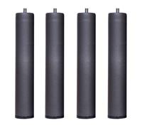 Juego 4 patas 15 cm para somier o base tapizada con forma cilindrica en metal con medidas especiales 15 cm