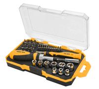 Set 42pz Cacciavite A Cricchetto E Cacciaivite Di Precisione Con Inserti E Bussole