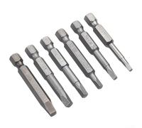 Juego 6pcs Destornilladores Cabeza Cuadrada SQ1-SQ5 | para acero aleación tratado, dureza HRC58, alta tenacidad, par de apriete superior, uso profesional