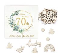 Juego 70 Servilletas Cumpleaños,32 Piezas Servilletas Cumpleaños Servilletas 3 Capas "Nice That You'Re Here"Verde Eucalipto Para Decoración Mesa Fiesta Hombre Mujer