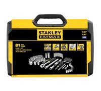 Juego 81 pzas.de vasos 1/4 + 1/2 stanley fatmax