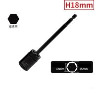 Juego Adaptadores 1/4" 3/8" 1/2" Herramientas Juego Adaptadores(18MM) | para acero cromo vanadio, tratamiento térmico, alta dureza, conversión 1/4" a 3/8", negro mate