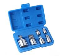 Juego Adaptadores 6 Piezas CR-V 1/4 3/8 1/2 Juego Adaptadores | para acero cromo vanadio, alta dureza, para resistencia para impacto, acabado , antióxido duradero