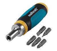 Wolfcraft Miniatornillador manual 1237000 – función de carraca, para bricolaje