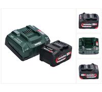 Juego básico Metabo 1x batería Li-Power 18 V 4,0 Ah CAS Li-Ion ( 625027000 ) + cargador rápido ASC 145 ( 627378000 )