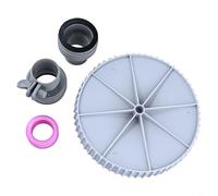 Juego completo de conversión para bombas de skimmer Summer Wave Sfx1000 Sfx1500, incluye adaptadores de manguera tipo B y juntas de sellado para adaptarse a modelos Intex 10722 25009 para un flujo de