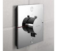Juego completo de ducha con termostato Hansgrohe UP ShowerSelect Comfort E, para 2 salidas, acabado cromado, 1 unidad.