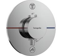 Juego completo de ducha con termostato Hansgrohe UP ShowerSelect Comfort S, acabado cromado, para 2 salidas. (1 unidad).