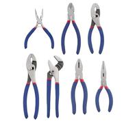 Juego completo de pinzas - 7 herramientas para bricolaje y trabajos manuales - Pinzas antideslizantes portátiles para jardín, taller, garaje, bricolaje, automoción al aire libre