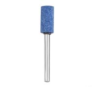 Juego de 1 cabezal de lijado cilíndrico con vástago de 3 mm para herramienta giratoria, proceso de sinterización de corindón azul para trabajar metales y eliminar el óxido, pulido de moldes de madera