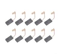 Juego de 10 escobillas de carbón de repuesto para Bosch 5-38 D, 5400, GSH 38, GSH 88X y A69, cepillos de metal de alta calidad para reparación de motores de herramientas eléctricas, color negro y