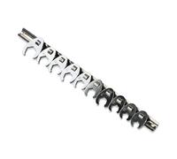 Juego de 10 Llaves de Pata de Metricas 3/8 Pulgadas, Llaves Fijas de Extremo Abierto 10-22 mm con Organizador, Llave Inglesa Carraca de acero carbono para Taller Mecanico y Reparacion Automotriz