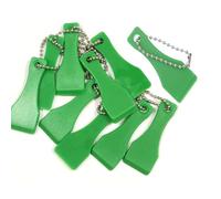 Juego de 10 Rascadores de Lotería Azules con Llavero | Herramienta de Plástico para Rascar Boletos, Quitar Etiquetas Adhesivas y Anuncios de Pared | Raspador Multiusos de Limpieza