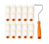 Juego de 10 rollos de pintura para bordes de textura | Rodillo de pintura reemplazable para paredes, techos, suelos, terrazas, hogar, hogar, salón, baño, bordes, juntas
