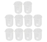 Juego de 10 vasos de vidrio para laboratorio, con capacidad de 250 ml