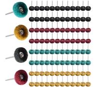 Juego de 100 discos abrasivos de 25 mm para Dremel | Disco abrasivo en forma de T | para pulir, limpiar y eliminar el óxido de metal | Mini ruedas de lijado de 3 mm