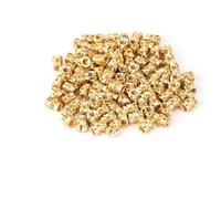 Juego de 100 tuercas de inserción roscadas de latón M2, juego de calor | Insertos para impresora 3D ABS para plástico PETG, tornillos internos con caja de almacenamiento (M2 x 3 x 3 mm)