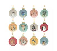 Juego de 12 bolas de Navidad de Harry Potter con diseño de Hedwig Dobby Hogwarts, en caja de regalo