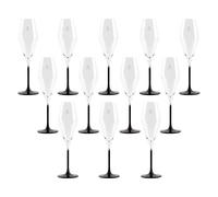 Juego de 12 copas flauta calavera de 182ml en cristal Scalpers Home