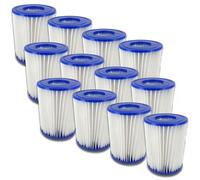 Juego de 12 filtros para piscina, tamaño 2, Bestway 58094. Cartucho de filtro, elemento filtrante, limpieza
