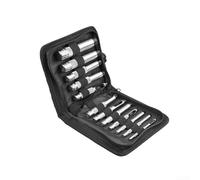 Juego de 12 perforadoras huecas de cuero | Perforadora redonda de 3 a 19 mm para cinturón y reloj | HTools de acero al carbono para costura de cuero, goma, vinilo plástico (3-16 mm)