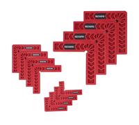 Juego de 12 piezas de cuadrados de posicionamiento 90 grados en plástico resistente tipo L, abrazaderas para esquina ángulo recto, herramienta carpintería ideal ensamblaje y fijación de madera