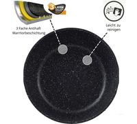 Juego de 12 piezas de ollas para cocinar, apto para inducción, con revestimiento de diamante. Incluye ollas de aluminio fundido, tapas, y guantes. Color rosa