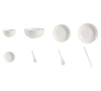 Juego de 12 tazones de sopa de porcelana con palillos