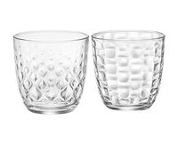 Juego de 12 vasos Bormioli Mat (6 unidades mate, 6 unidades brillante) de agua, capacidad 29,5 abricado en Italia