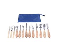 Juego de 13 Paletas para Pintura, Kit de Espátulas Mezcladoras de Acero Inoxidable con Almacenamiento, Herramientas Especiales para Artistas y DIY