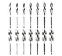 Juego de 14 cepillos perforados de acero inoxidable, Hex Shank 8-25 mm, cepillos de alambre de pulido para la limpieza de piezas de automóviles, tubos, accesorios de cocina