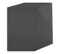Juego de 14 Paneles de Doble cámara Relaxdays, 6 mm, para Invernadero, 121 x 60,5 cm, policarbonato, Antracita