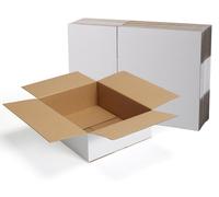Juego de 15 cajas de cartón blancas para el envío de paquetes