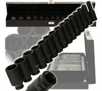 Juego De 15 Piezas De Llaves De Impacto De 1/2" 10-32 Mm Cr-V Con Maletín