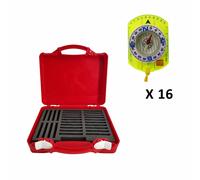 Juego de 16 compases escolares Digi Sport Instruments Blanc TU
