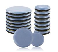 Juego de 16 deslizadores de muebles, 2 deslizadores autoadhesivos de tamaño mixto para sofá, mesa, silla, alfombra, suelos de madera dura, deslizadores redondos resistentes para suelos de madera (25