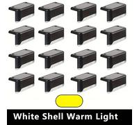 Juego de 16 luces solares para , IP44, ideales para , luces solares para exteriores, aptas para porche, escalera, , , patio, jardín, , decoración de piscinas, decoración navideña, Halloween, Navidad