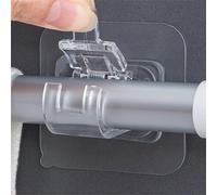 Juego de 2/4/8 ganchos autoadhesivos sin perforaciones, gancho para barra de cortina, soporte para colgar en la pared, abrazadera fija para el hogar 20PCS