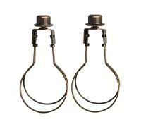 Juego de 2 adaptadores de pinza para portalámparas de pantalla de lámpara, soporte de pantalla con pomo de , adaptador de pinza para mantener la pantalla en su ()