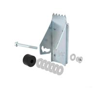 Juego de 2 almohadillas antideslizantes para escaleras, base de aleación de aluminio giratoria de 0 a 90° con agarre de goma para escaleras telescópicas, estabilidad antideslizante en barro de hielo y