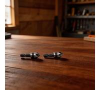 Juego de 2 brocas avellanadas de acero al carbono con 5 flautas para carpintería, 12 mm, 16 mm, 19 mm, herramientas de biselado con vástago hexagonal de cambio rápido (12 mm)