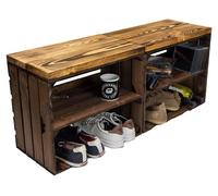 Juego de 2 cajas de almacenamiento de madera para múltiples usos