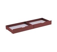 Happy Garden Juego de 2 cajones Terracotta para Cama con Ruedas, se Pueden Guardar Debajo del somier