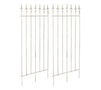 Juego de 2 celosias elisa 100 x 50 cm metal crema antiguo 0.7x50x100 cm