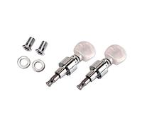 Juego de 2 clavijas de afinación de cabeza de máquina de banjo, piezas de repuesto para banjo, clavijas de afinación, juego de llaves de cuerda, pomos de afinador, llaves de clavija, pomos de cabeza