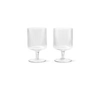 Juego de 2 Copas de Vino Ripple , Transparente