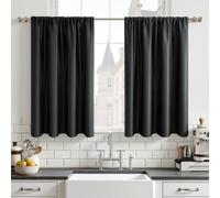 Juego de 2 cortinas opacas modernas para cocina
