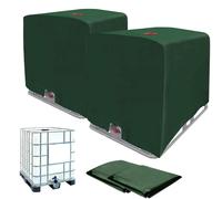 Juego de 2 cubiertas para tanques IBC, para una protección impermeable de 1000 litros