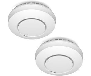 Juego de 2 ELRO Connects el Detector de Humo inalámbrico FZ5002R - DIN EN14604 Probado - con Sensor de Calor